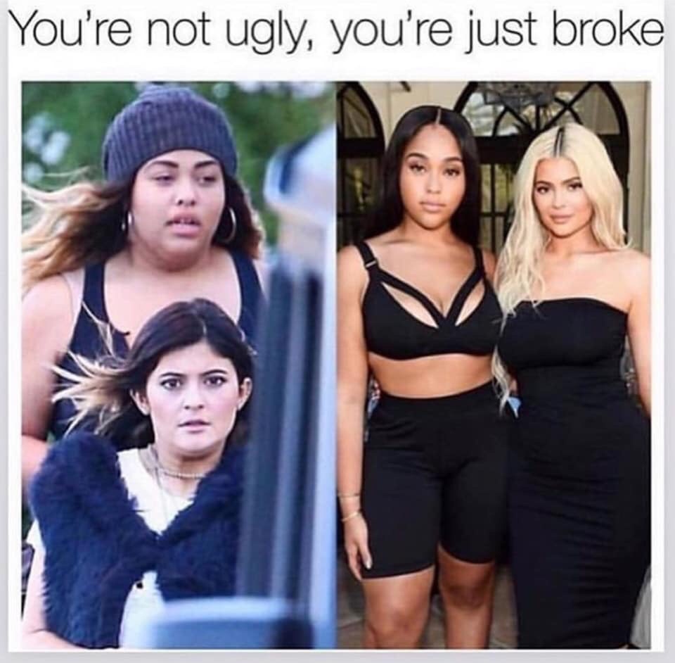 instagram vs reality - You're not ugly, you're just broke