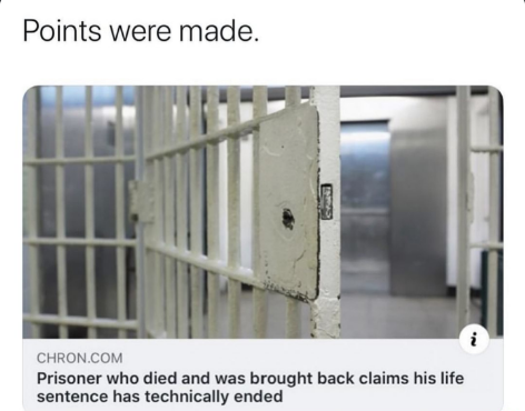 sonic movie how are you not dead - Points were made. Chron.Com Prisoner who died and was brought back claims his life sentence has technically ended