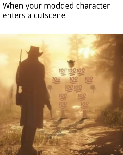 emoji sheriff rdr - When your modded character enters a cutscene 100100100 100 100 100 100100 100 100