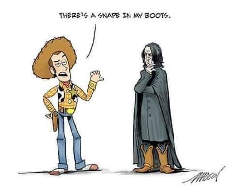 harry potter toy story - There'S A Snape In My Boots.