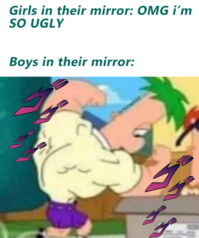 part 1 pesci - Girls in their mirror Omg i'm So Ugly Boys in their mirror uscrap555