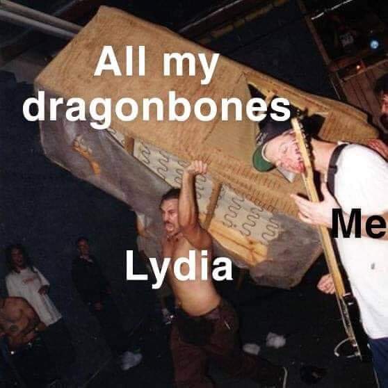 The Elder Scrolls V: Skyrim - All my dragonbones Vous un Me Lydia
