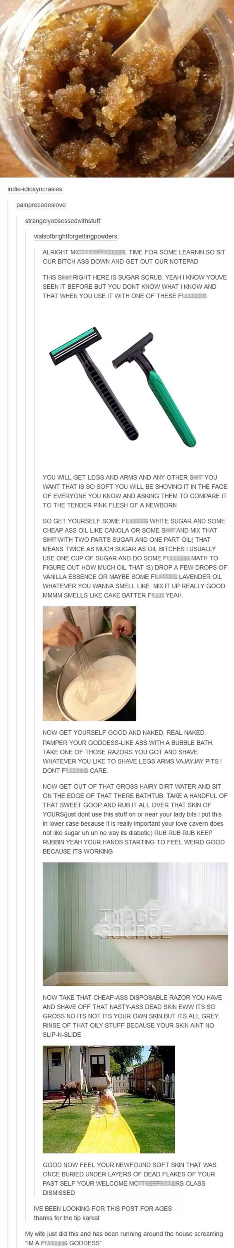 sugar scrub