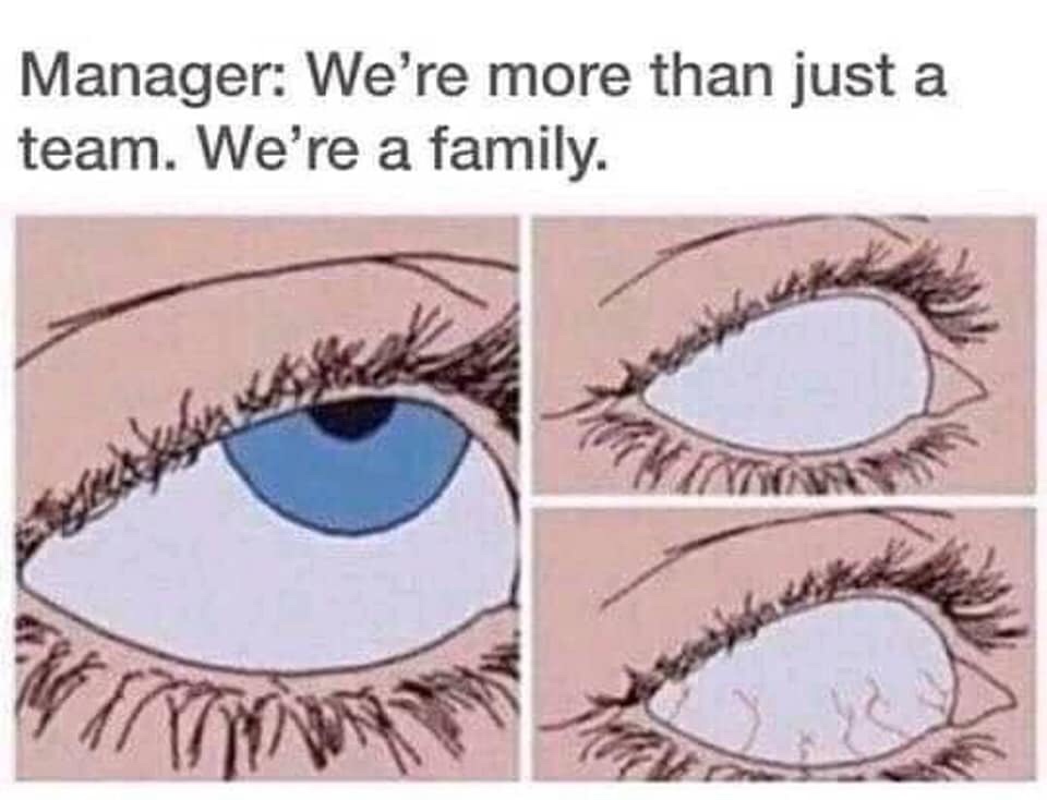 aeon flux eye roll - Manager We're more than just a team. We're a family.