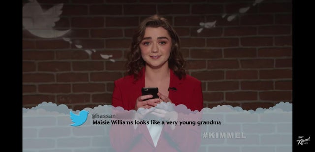 maisie williams looks like grandma - Maisie Williams looks a very young grandma