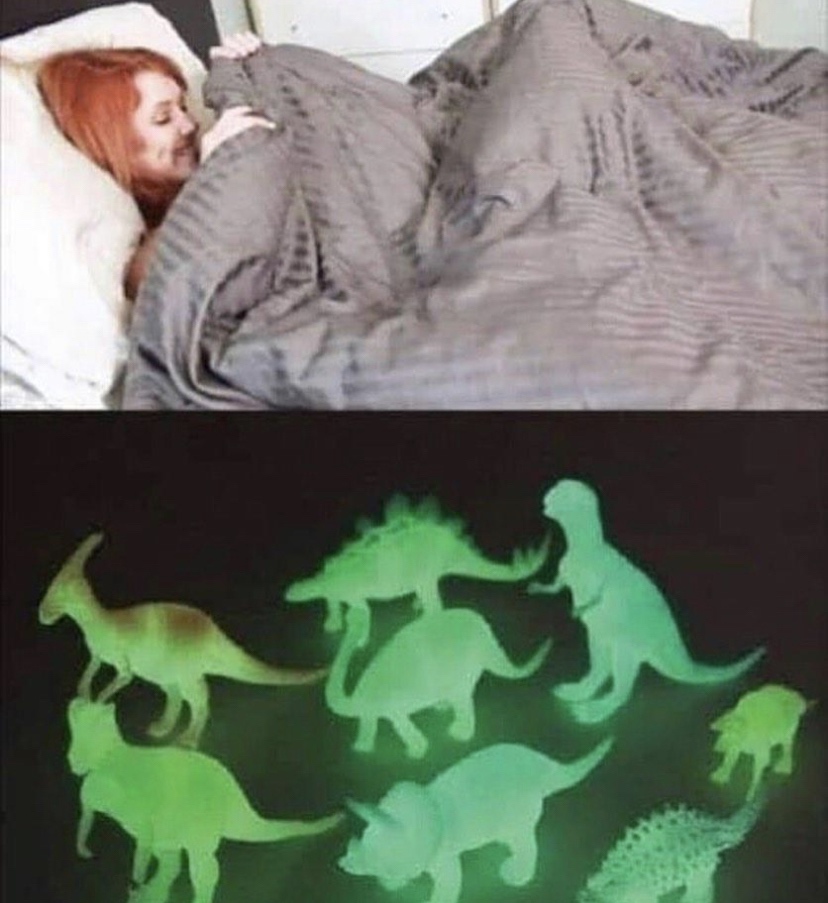 glow in the dark dinosaur meme