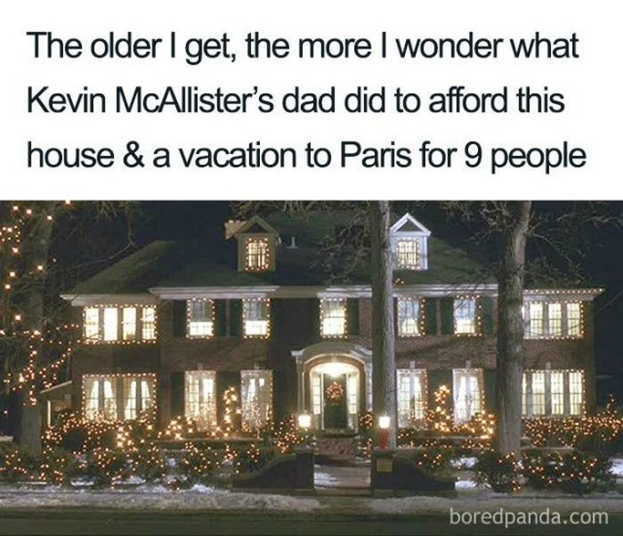home alone house for sale - The older I get, the more I wonder what Kevin McAllister's dad did to afford this house & a vacation to Paris for 9 people boredpanda.com