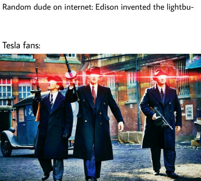 peaky blinders season 4 - Random dude on internet Edison invented the lightbu Tesla fans