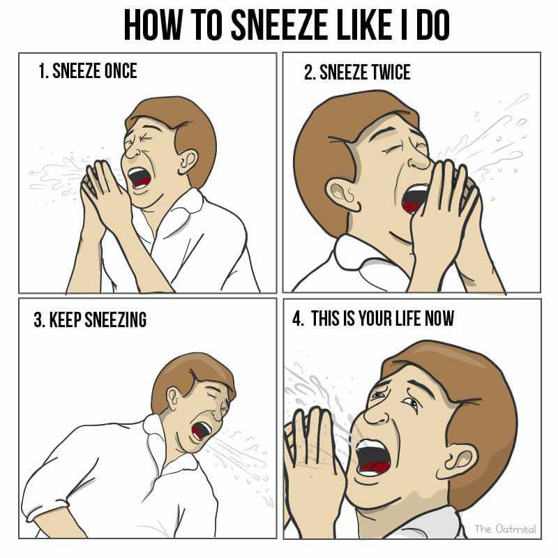 sneeze like i do - How To Sneeze I Do 1. Sneeze Once 2. Sneeze Twice 3. Keep Sneezing 4. This Is Your Life Now The Oatmeal