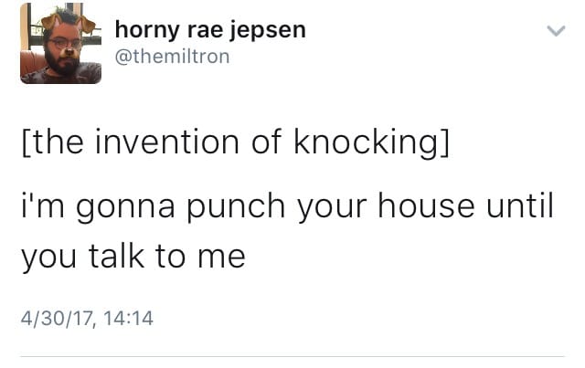 angle - horny rae jepsen the invention of knocking i'm gonna punch your house until you talk to me 43017,