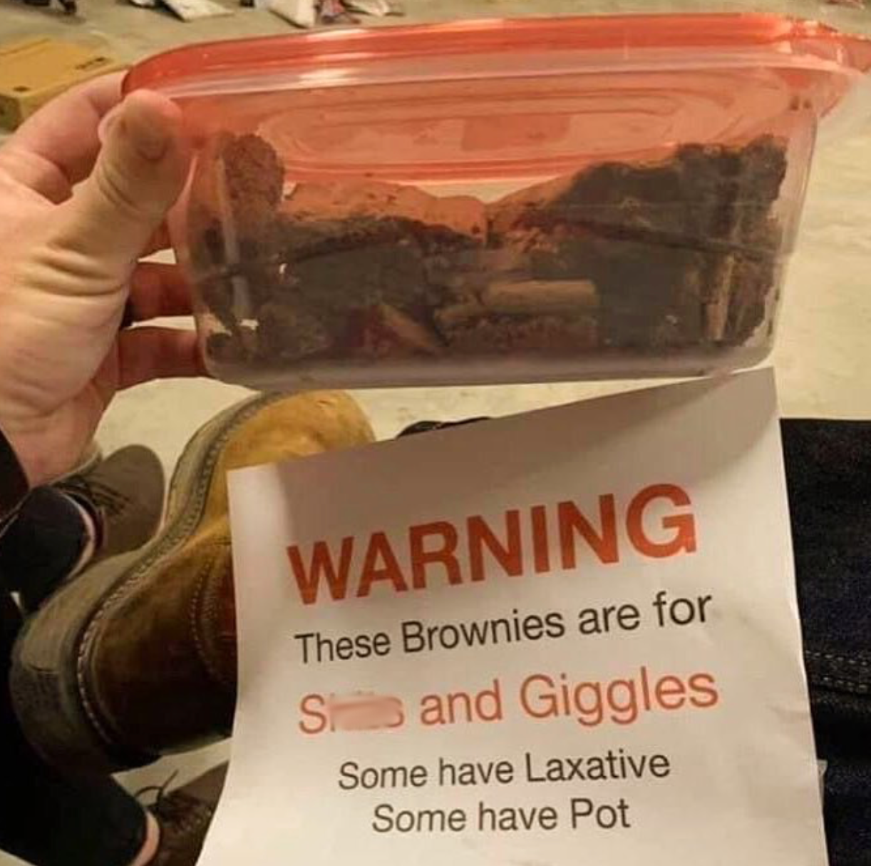 shits and giggles brownies - Warning These Brownies are for S and Giggles Some have Laxative Some have Pot