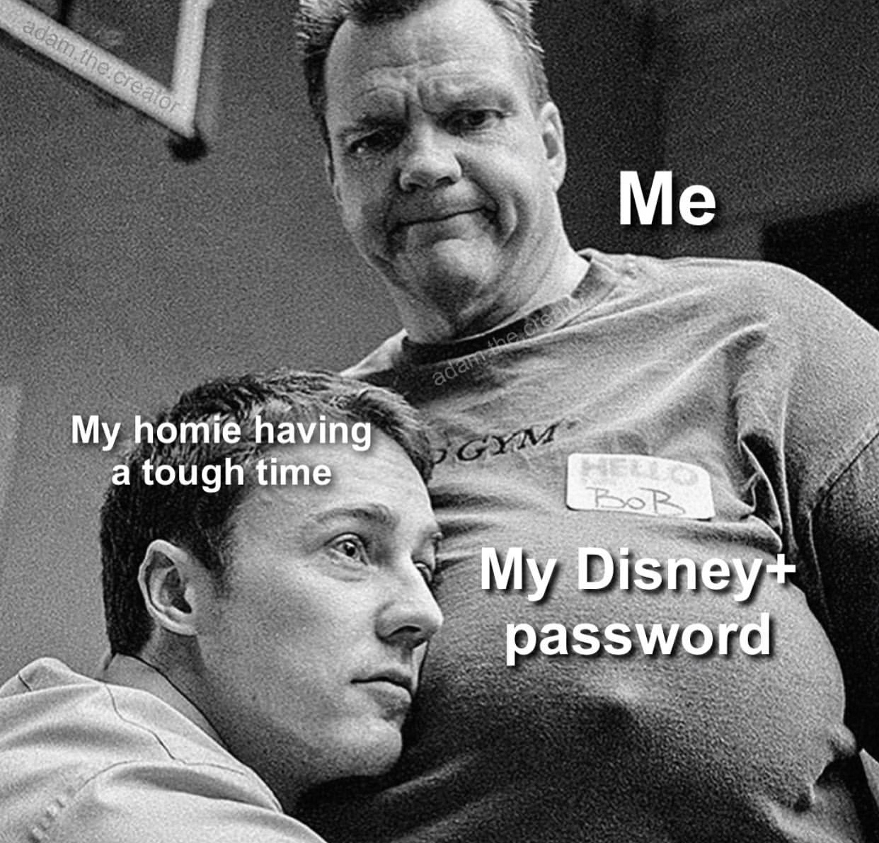 edward norton merrick morton - adam. c.creator Me My homie having a tough time My Disney password