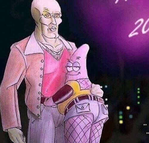 sexy patrick and squidward