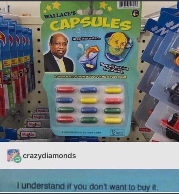 wallace's capsules - x L Wallace'S Capsules Drop into water.. They will turn into me, Wallace A Great Way To Grow Several Op Me In Your Home Moglo Moista Fund you dont Y2 Pss Maista crazydiamonds I understand if you don't want to buy it.