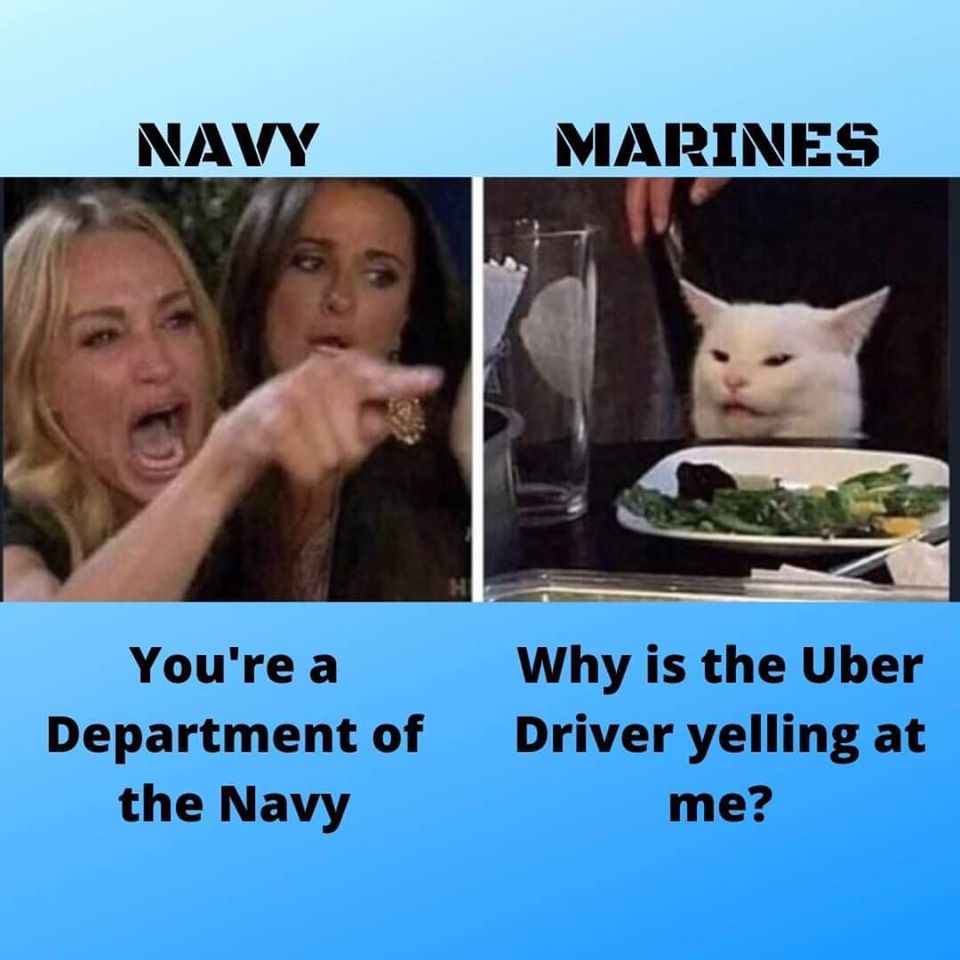 mindhunter meme - Navy Marines You're a Department of the Navy Why is the Uber Driver yelling at me?