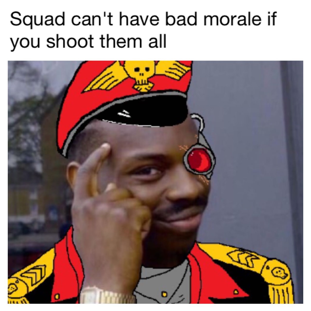 it's not rape if she doesn t say no - Squad can't have bad morale if you shoot them all