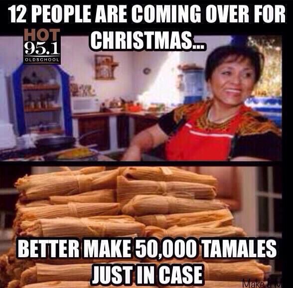 christmas tamales funny - 12 People Are Coming Over For 1937 Christmas.. Old School Better Make 50,000 Tamales Just In Case Make