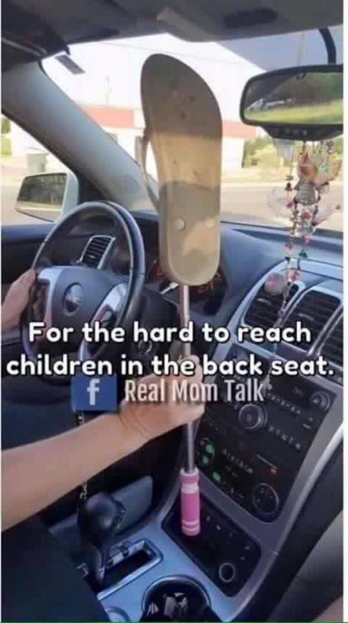 hard to reach children - For the hard to reach children in the back seat. f Real Mom Talk