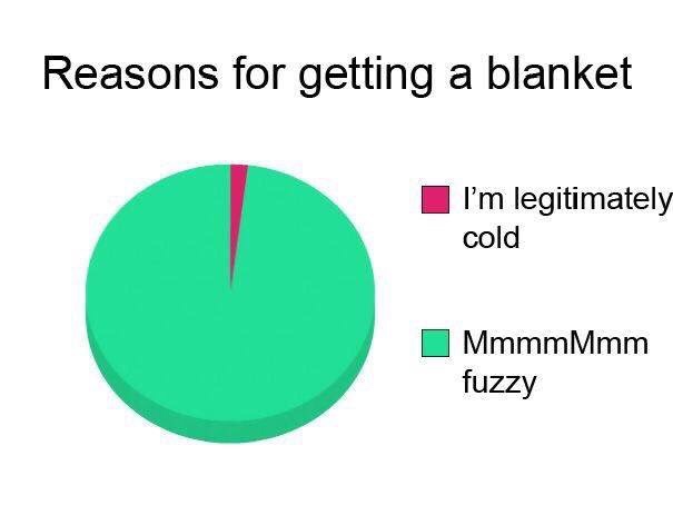 circle - Reasons for getting a blanket I'm legitimately cold MmmmMmm fuzzy