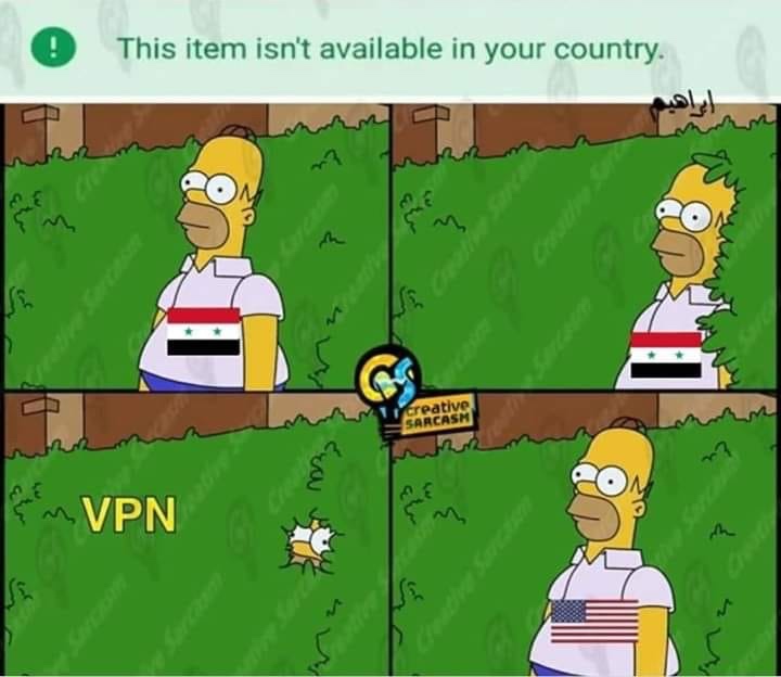 cartoon - This item isn't available in your country. creative Sarcasm Vpn