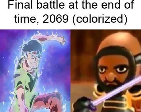 final battle at the end of time - Final battle at the end of time, 2069 colorized