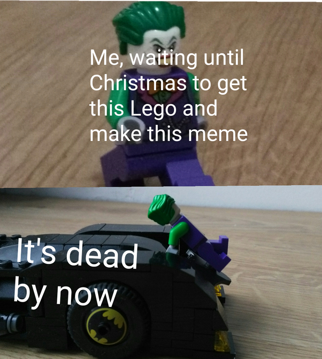 Internet meme - Me, waiting until Christmas to get this Lego and make this meme It's dead by now