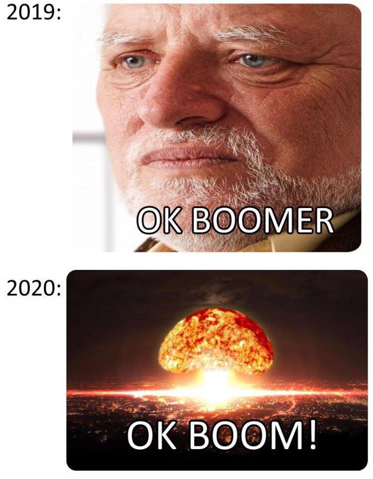 harold memes - 2019 Ok Boomer 2020 Ok Boom!