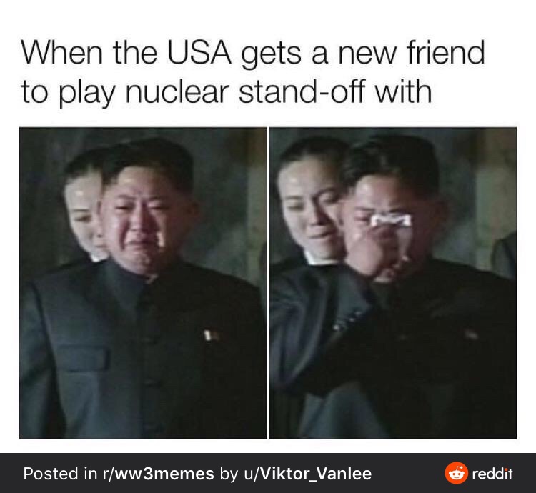 photo caption - When the Usa gets a new friend to play nuclear standoff with Posted in rww3memes by uViktor_Vanlee O reddit