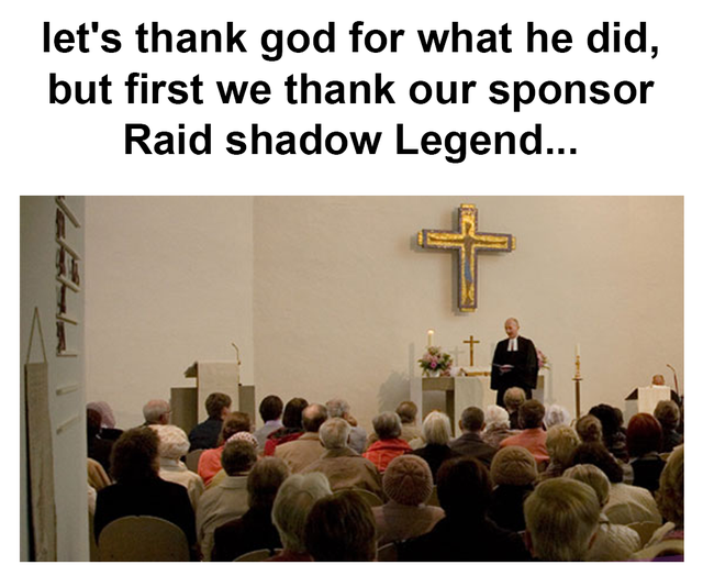 not for sale - let's thank god for what he did, but first we thank our sponsor Raid shadow Legend...