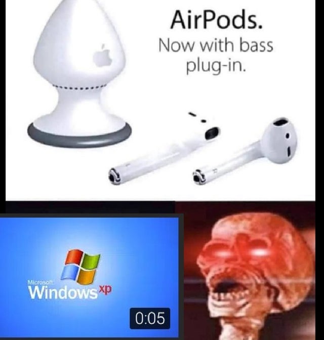 airpods now with bass plug - AirPods. Now with bass plugin. Microson Windows xp
