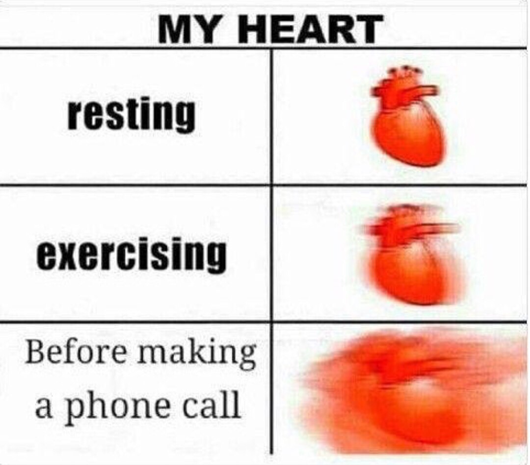 my heart resting exercising meme - My Heart resting exercising Before making a phone call