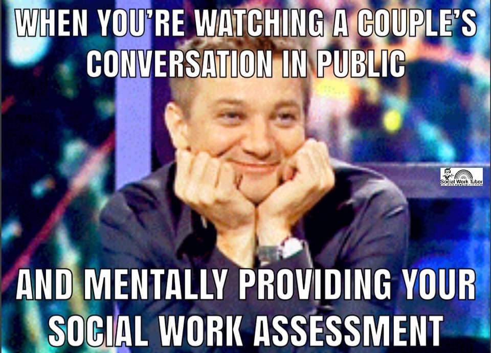 jeremy renner happy gif - When You'Re Watching A Couple'S Conversation In Public Social Work Tuto! And Mentally Providing Your Social Work Assessment