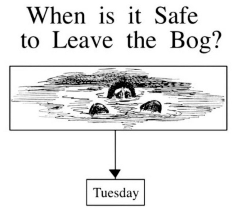 safe to leave the bog - When is it Safe to Leave the Bog? Tuesday