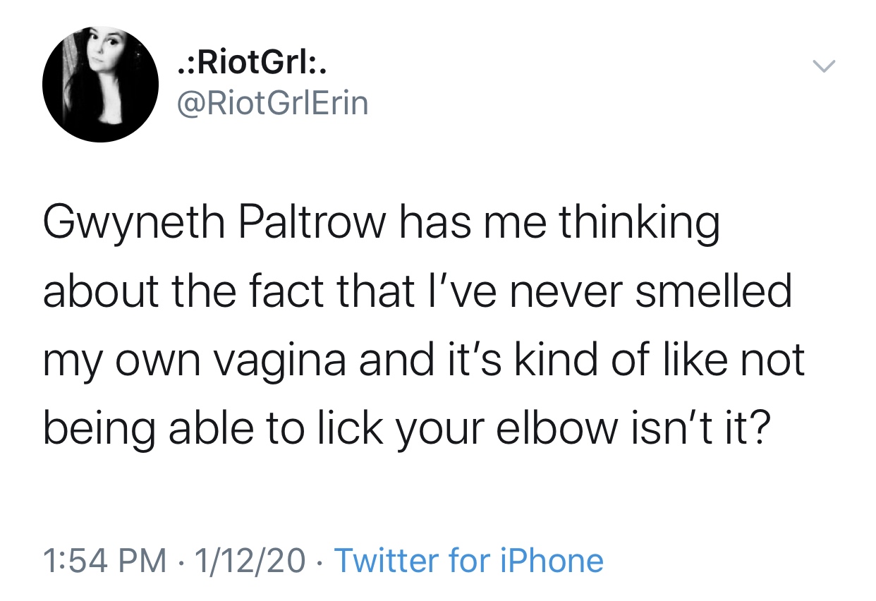 50 cent tweets - .RiotGrl. GrlErin Gwyneth Paltrow has me thinking about the fact that I've never smelled my own vagina and it's kind of not being able to lick your elbow isn't it? 11220 Twitter for iPhone