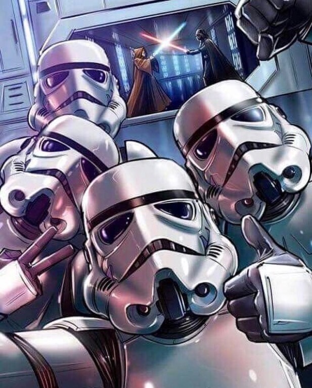 star wars stormtroopers selfie