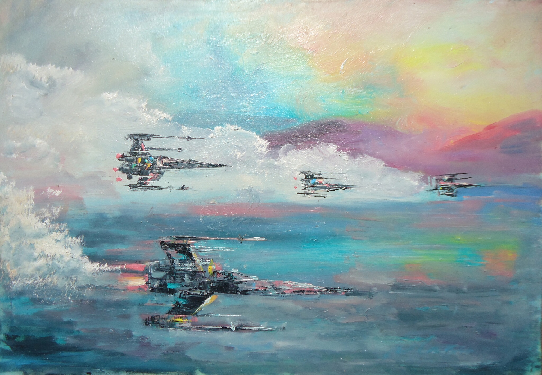 star wars x wing painting