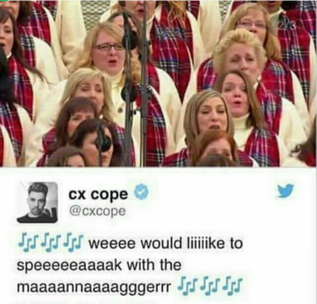choir of karens - 2 cx cope Sistjs Is weeee would liiiiike to speeeeeaaaak with the maaaannaaaagggerrr Is Iss Sj