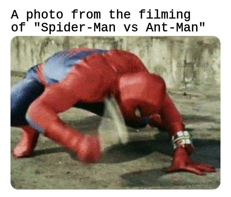 minecraft girl skins meme - A photo from the filming of "SpiderMan Vs AntMan"