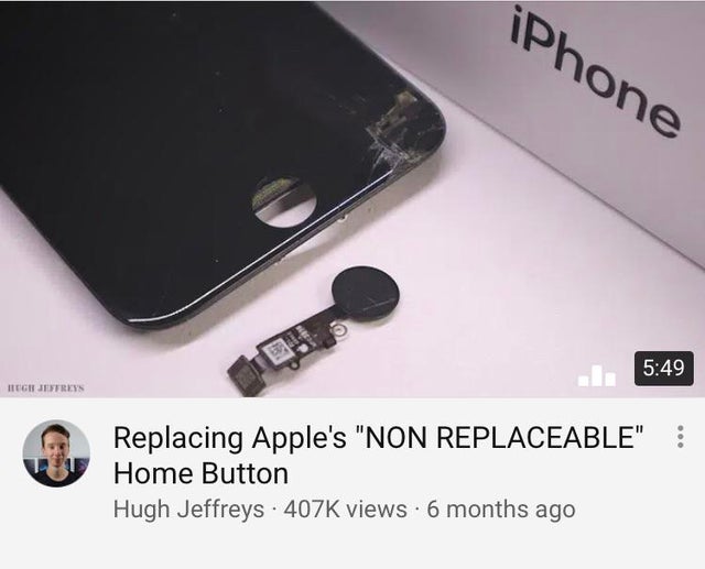Apple - iPhone Igrestres Replacing Apple's "Non Replaceable" Home Button Hugh Jeffreys 4076 views 6 months ago