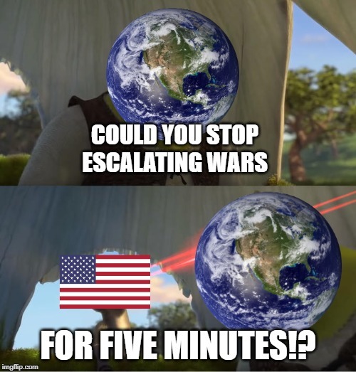 anime manga netflix adaptation - Could You Stop Escalating Wars For Five Minutes!? imgflip.com
