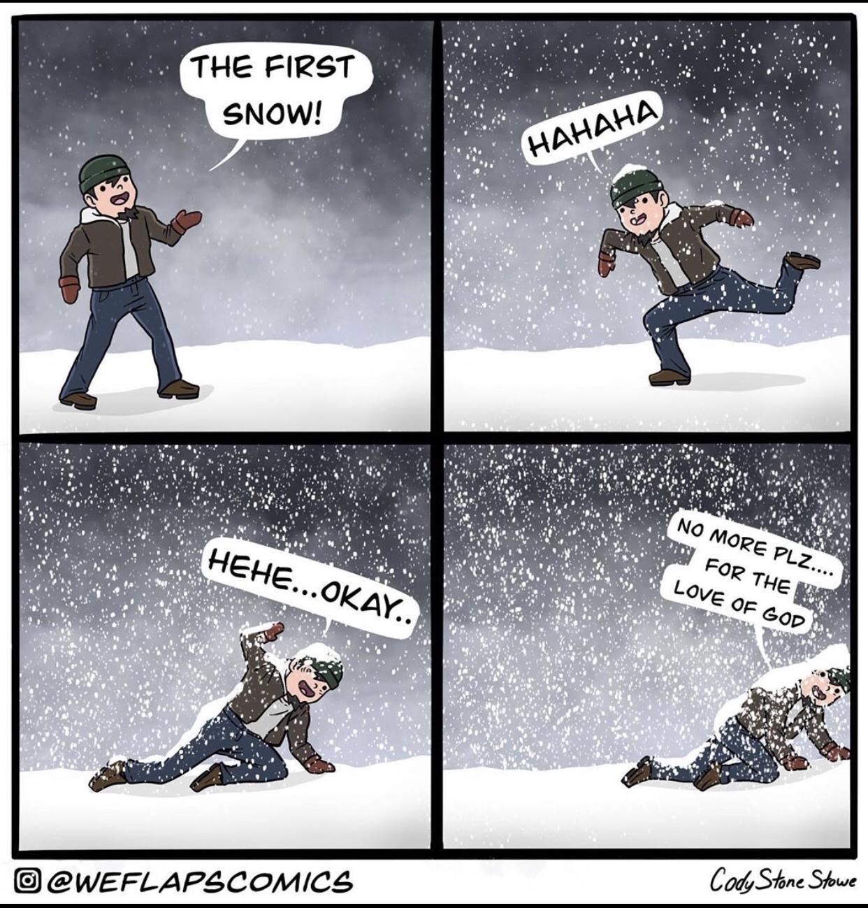 cartoon - The First Snow! Hehe...Okay.. No More Plz.... O For The Love Of God O Cody Stane Stowe