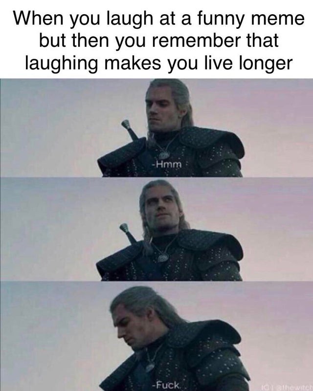 2020 memes - When you laugh at a funny meme but then you remember that laughing makes you live longer Hmm Fuck howie