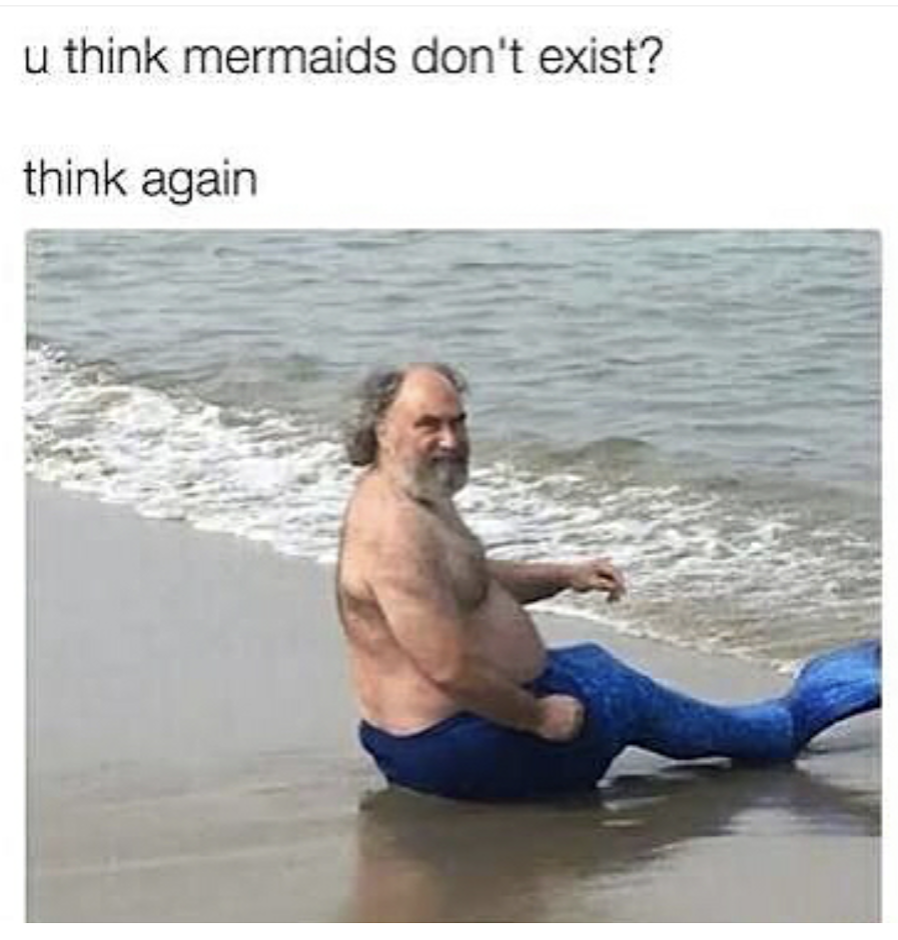 mermaids don t exist meme - u think mermaids don't exist? think again