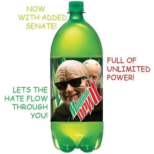 2 liter mountain dew - Now With Added Senate! Full Of Unlimited Power! Unlimited Lets The Hate Flow Through You! Iiiiiii