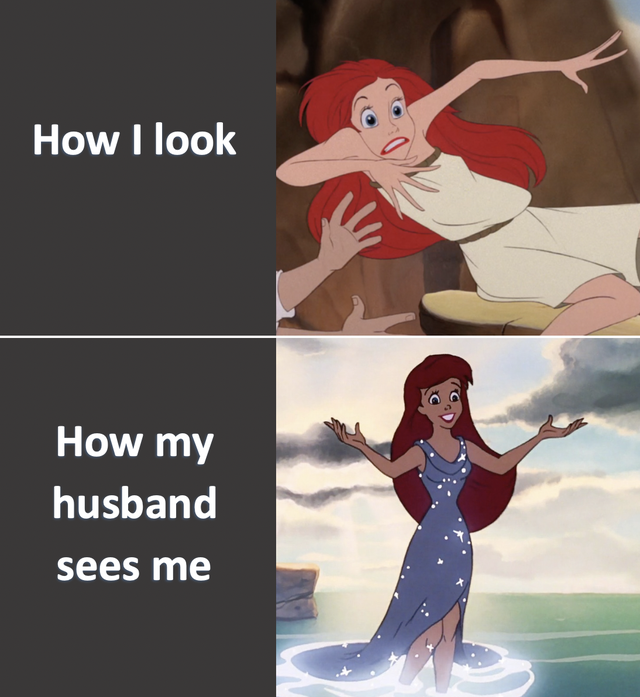 awkward disney characters - How I look Il How my husband sees me