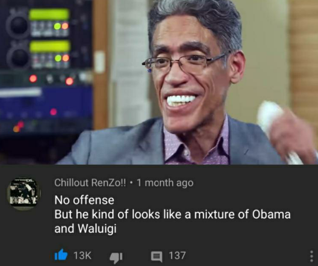 photo caption - Chillout RenZo!! 1 month ago No offense But he kind of looks a mixture of Obama, and Waluigi id 136 137