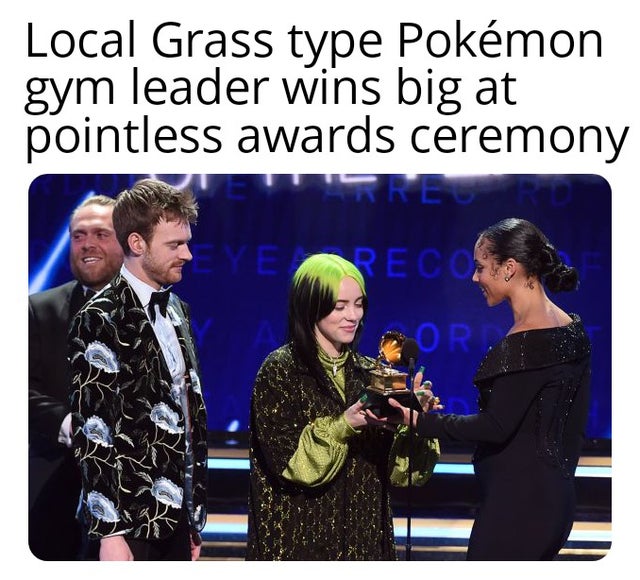 mds collections - Local Grass type Pokmon gym leader wins big at pointless awards ceremony Titre E