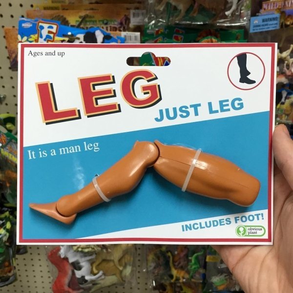#clean memes - Milest Ages and up Leg Just Leg It is a man leg Includes Foot! obvious