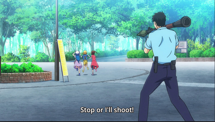 mitsuboshi colors - Stop or I'll shoot!