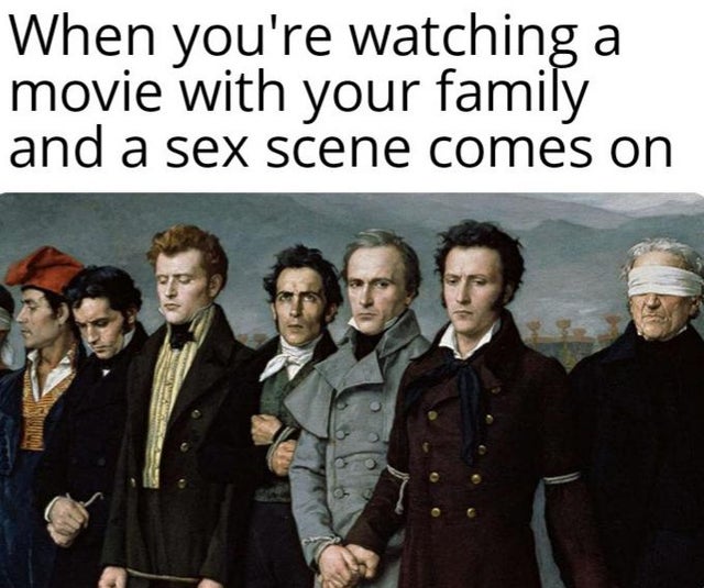 teacher avoid eye contact - When you're watching a movie with your family and a sex scene comes on